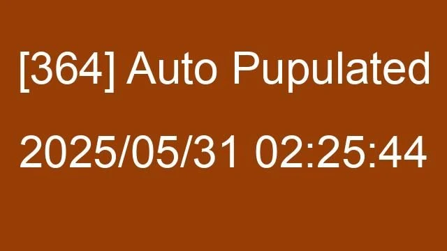 [364] Auto 2025/05/31 02:25:44